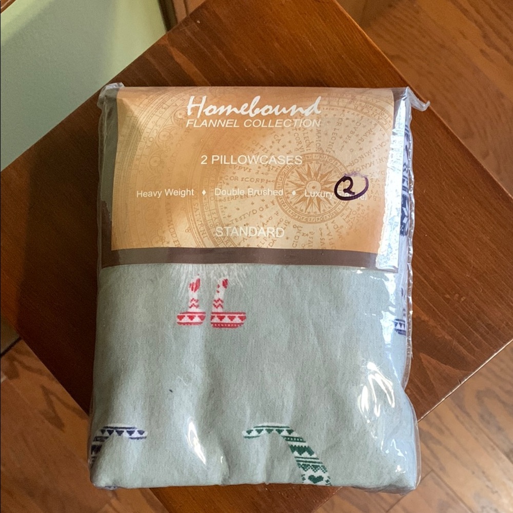 HOMEBOUND-Flannel Collection-Standard Pillowcases - Gnomes
